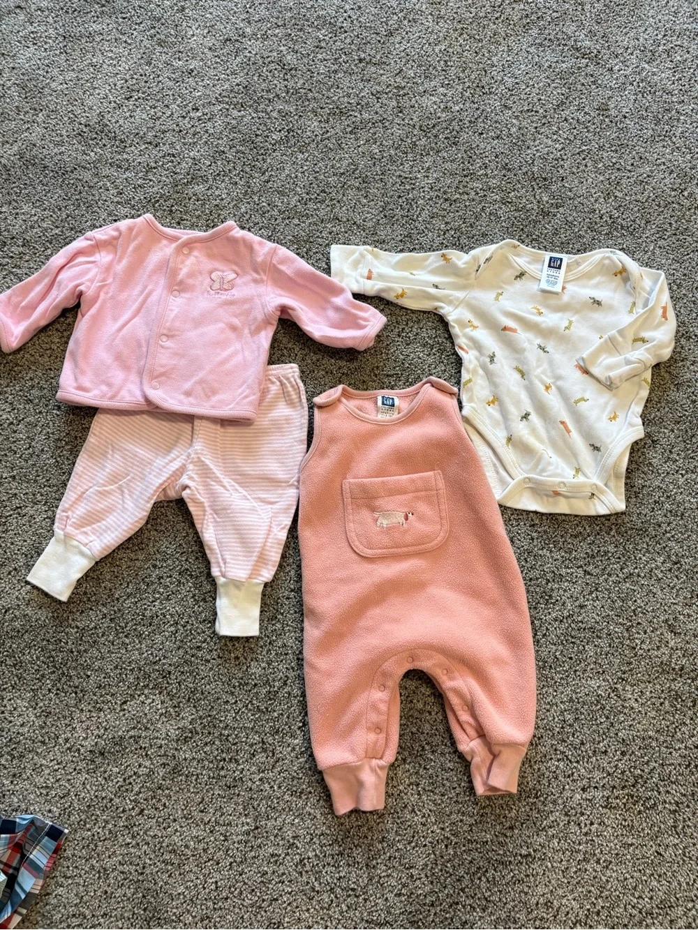 Vintage Y2K era Gap Newborn Girl Long-sleeve Outfits